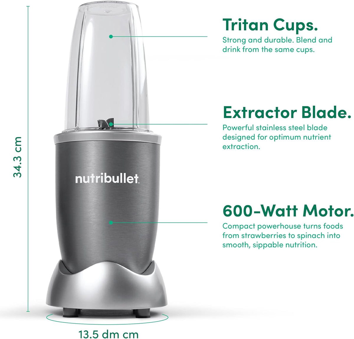NutriBullet Speed Blender, 600W