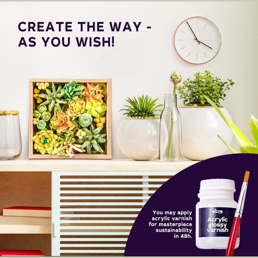 OKTO Wood&Craft DIY Succulents by OKTO