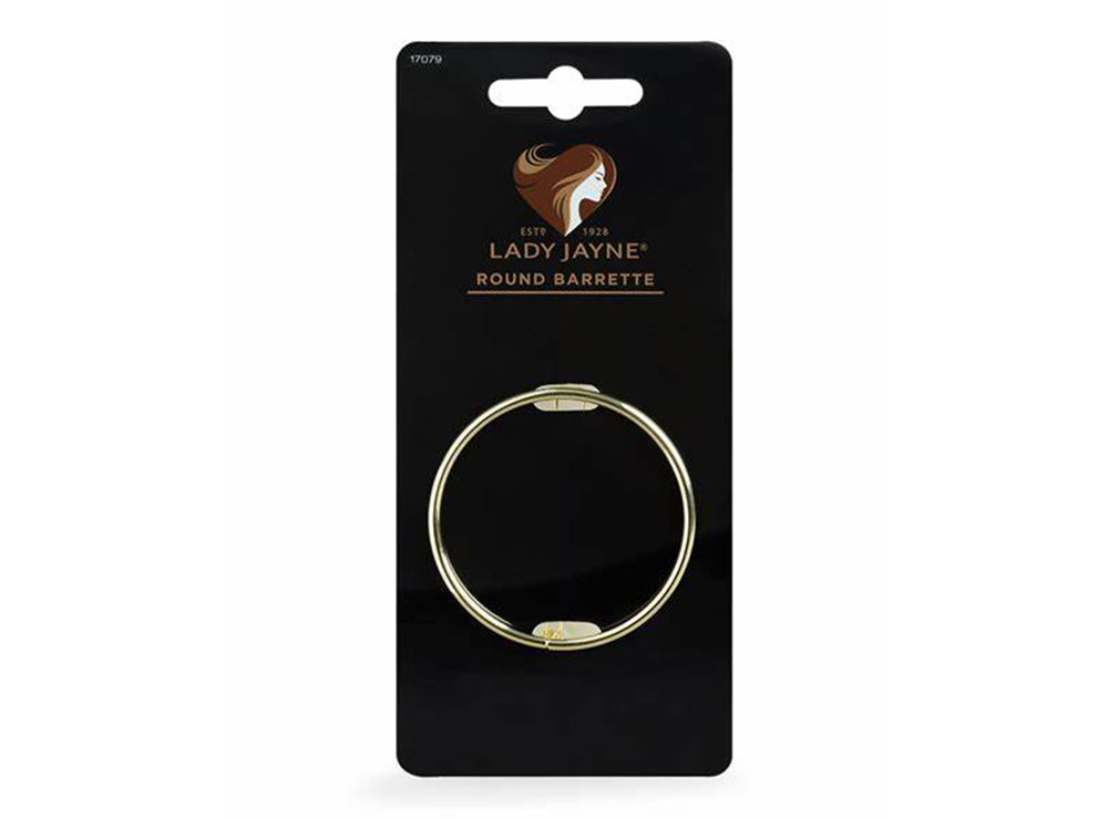 Lady Jayne Pro Bronze Round Barrette