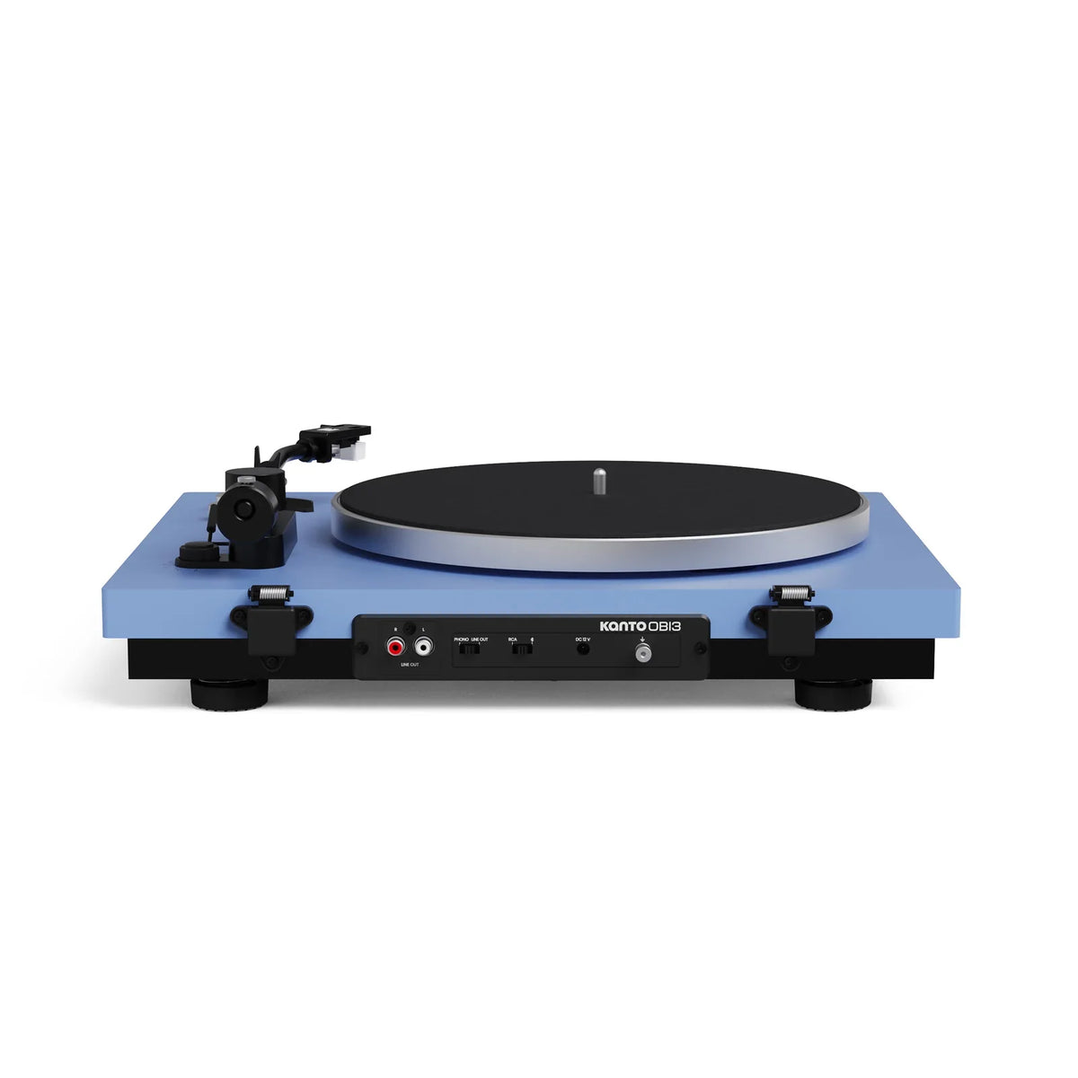 Kanto OBI3 Turntable with Bluetooth 5.3, Preamp, and Pitch Control, Ice Blue