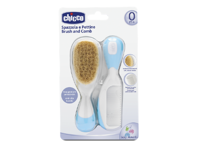 Chicco Brush And Comb Set Blue