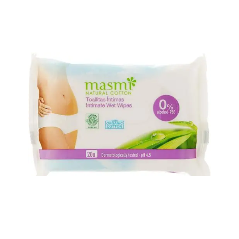 Organic Cotton Intimate Wipes 20 U