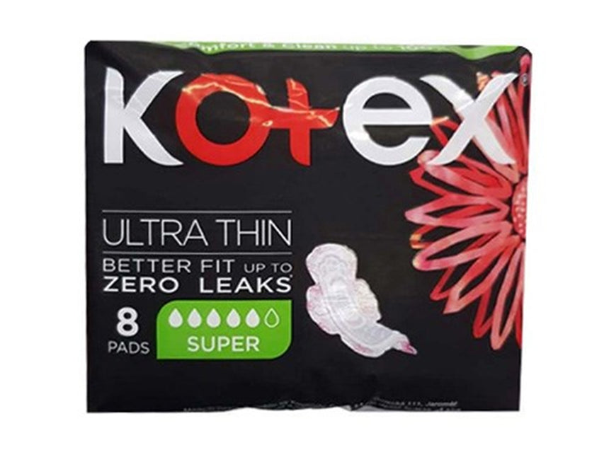 Kotex Ultra Thin Super Sanitary Pads 8 Pieces