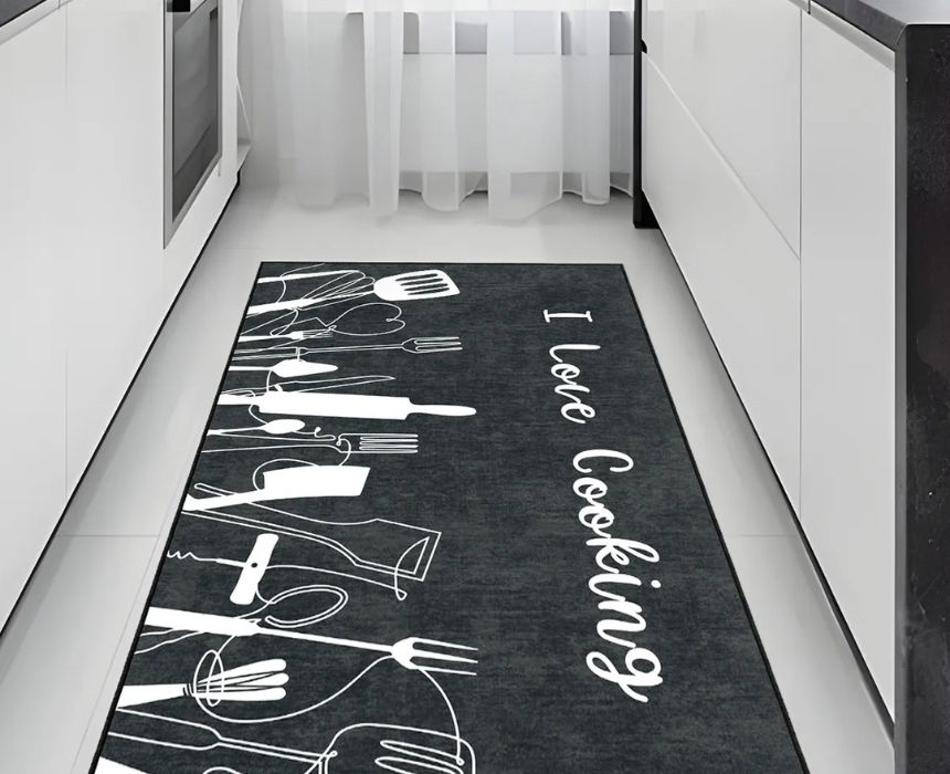I Love Cooking Kitchen Carpet