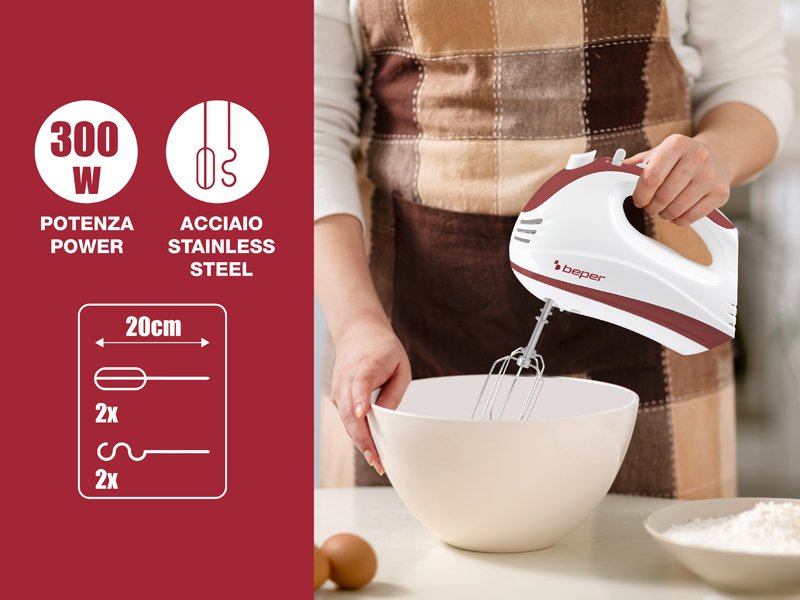 Cake Mixer 300W, 5 Speeds Cake Mixer Cake Mixer 300W, 5 Speeds Cake Mixer 300W, 5 Speeds Beper