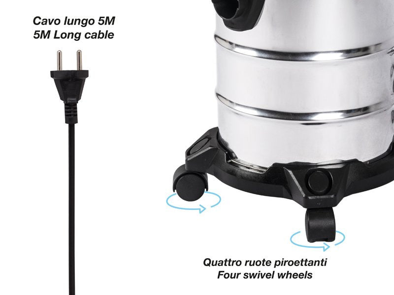 Wet And Dry Vacuum Cleaner Capacity Of 20L, 1000W Vacuum Cleaner Wet And Dry Vacuum Cleaner Capacity Of 20L, 1000W Wet And Dry Vacuum Cleaner Capacity Of 20L, 1000W Beper