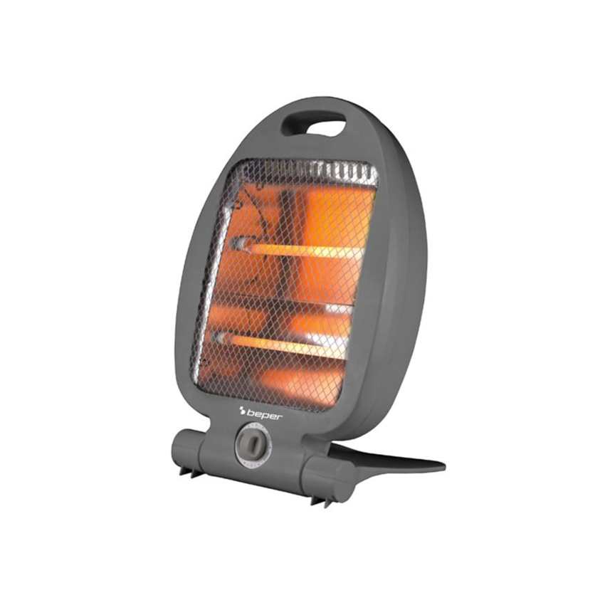 Beper Quartz Heater 400-800W, Fast Heating, 2 Power Levels, 2 Heating Elements, Eco-Function, Auto-Off