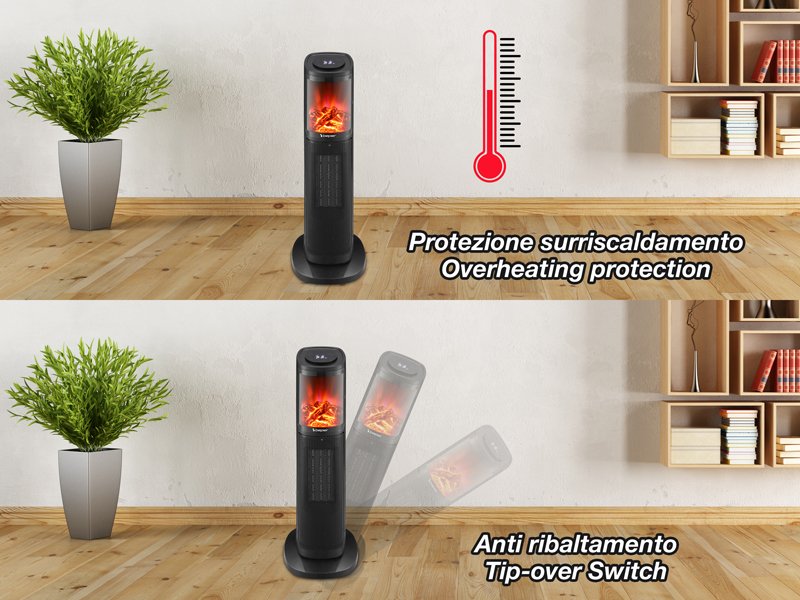 Column Ceramic Fan Heater, 2000W Heaters Column Ceramic Fan Heater, 2000W Column Ceramic Fan Heater, 2000W Beper