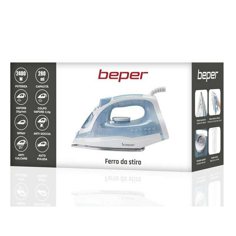 Steam Iron, 2400W Steam iron Steam Iron, 2400W Steam Iron, 2400W Beper