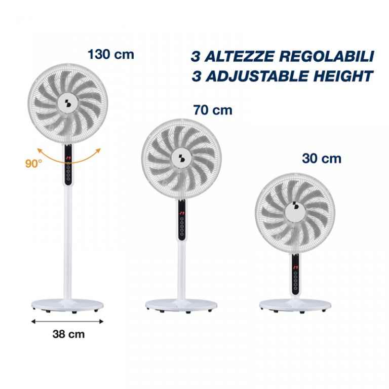 Beper Deluxe Pedestal Fan Trio 13 Blades