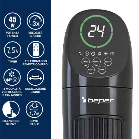 Beper Digital Tower Fan Deluxe