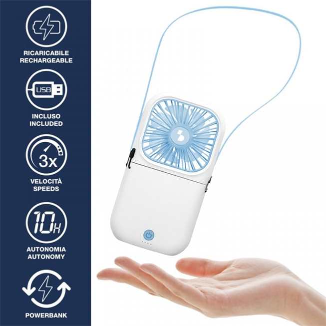 Beper Mini Rechargeable Foldable Fan And Powerbank