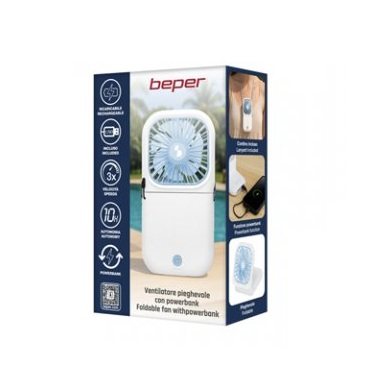 Beper Mini Rechargeable Foldable Fan And Powerbank
