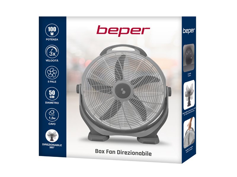 Adjustable Box Fan, 100W Fan Adjustable Box Fan, 100W Adjustable Box Fan, 100W Beper