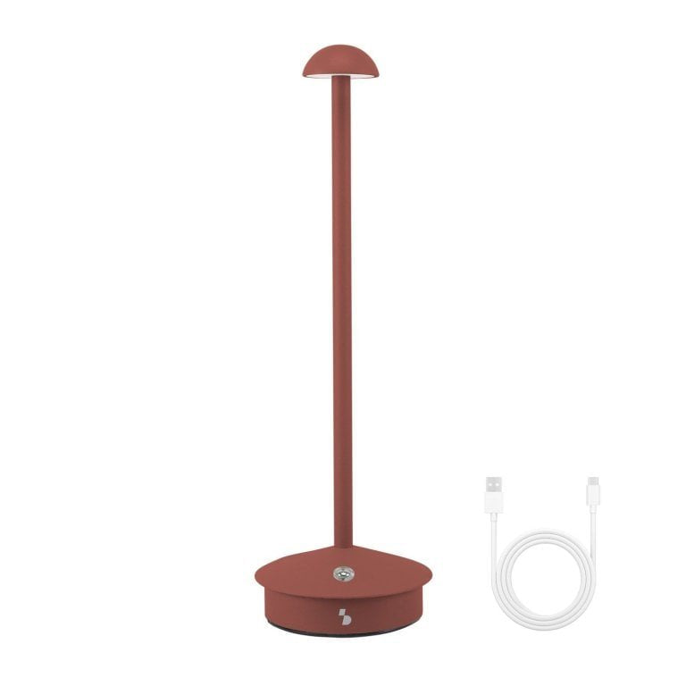 Beper Rechargeable Table Lamp Slim Brick Red