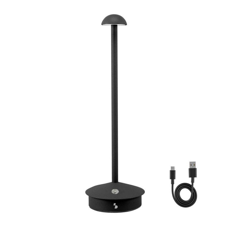 Beper Rechargeable Table Lamp Slim Black
