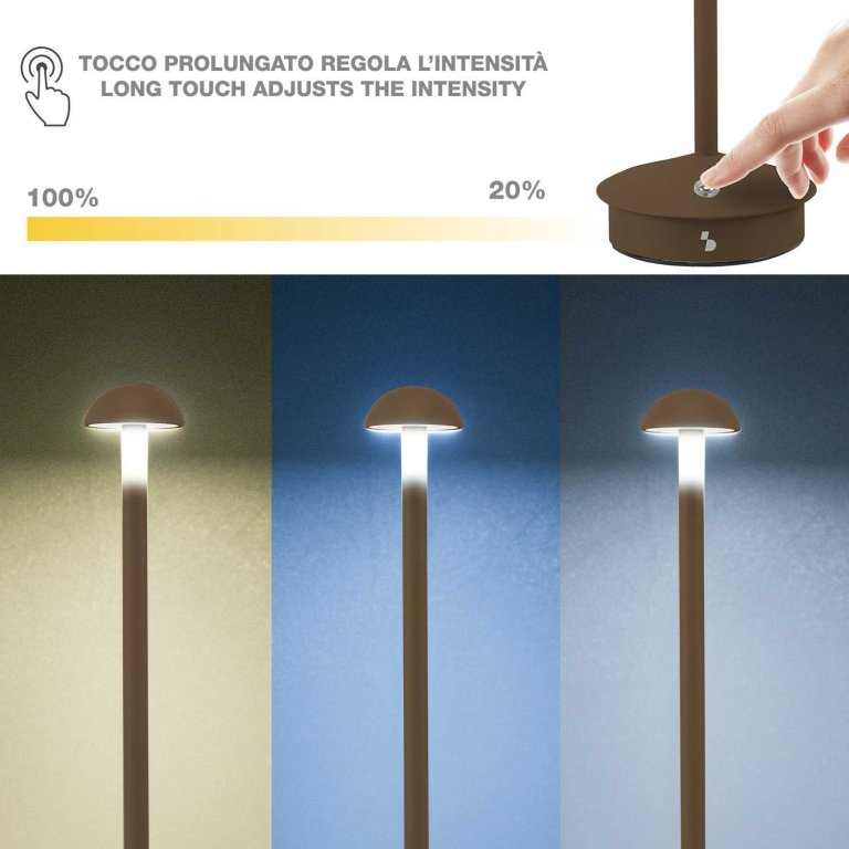 Beper Rechargeable Table Lamp Slim Corten