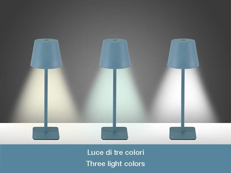 Beper Rechargeable Table Lamp Mid Blue