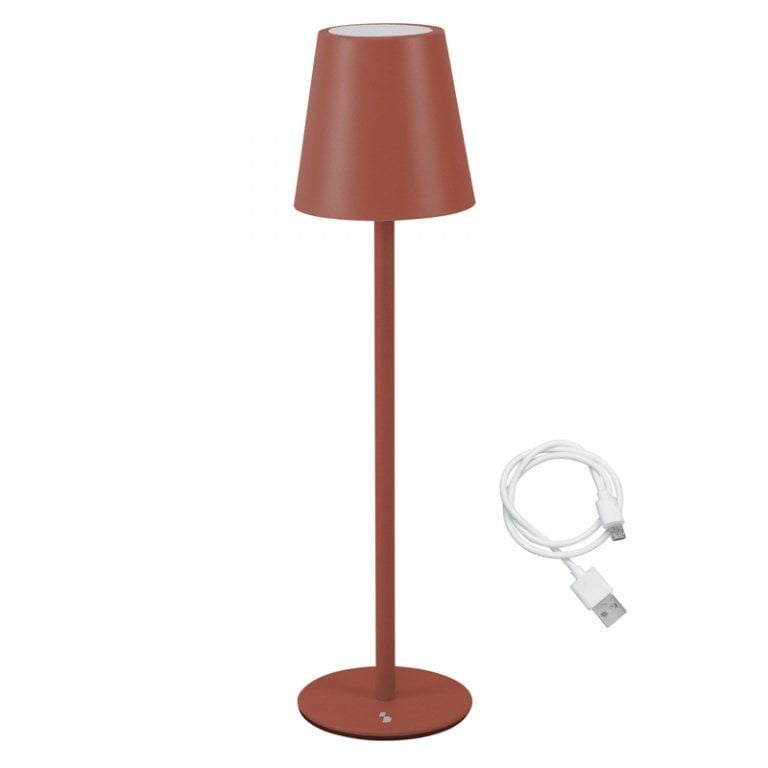 Beper Rechargeable Table Lamp Aura Brick Red