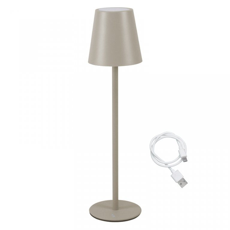 Beper Rechargeable Table Lamp Aura Light Grey