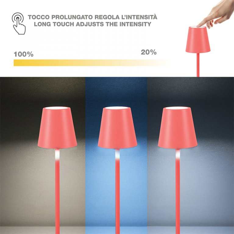 Beper Rechargeable Table Lamp Aura Coral