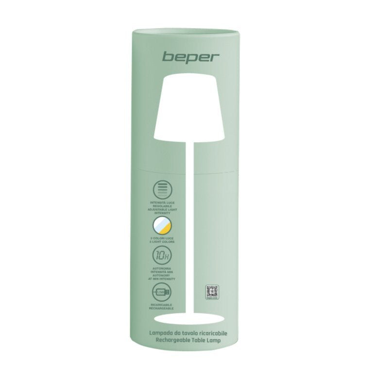 Beper Rechargeable Table Lamp Aura Mint Green