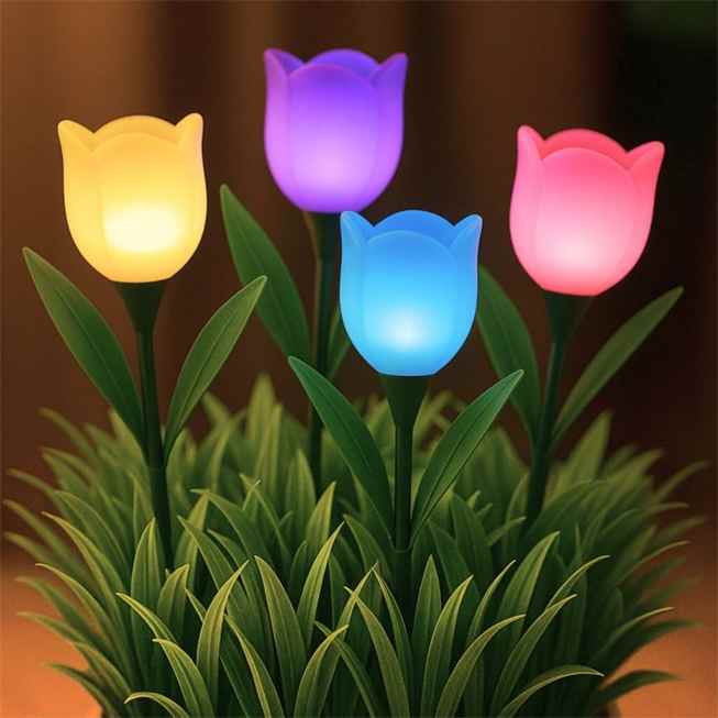 Beper Solar Lights Tulipano Set Of 4