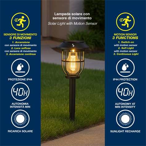 Beper Solar Light Motion Sensor Lucerna
