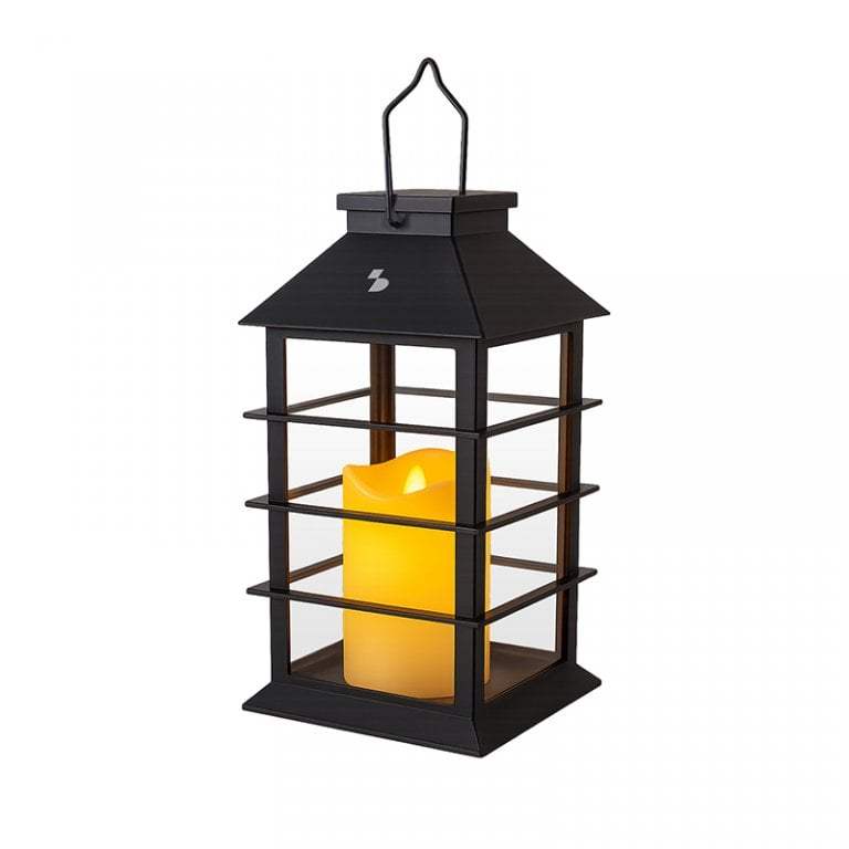 Beper Solar Lantern With Flame-Effect Candle Candela