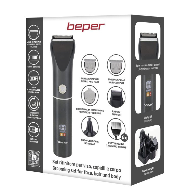 Trimmer Set for face, Hair & Body | TrimX 12 Hair Clippers & Trimmers Trimmer Set for face, Hair & Body | TrimX 12 Trimmer Set for face, Hair & Body | TrimX 12 Beper