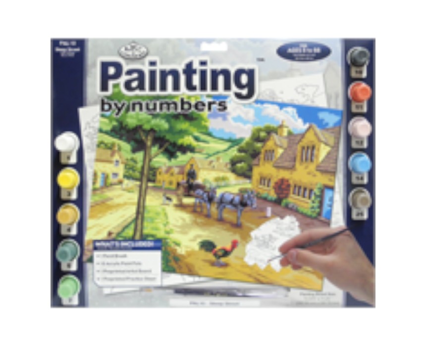 Steep Street Painting by Numbers