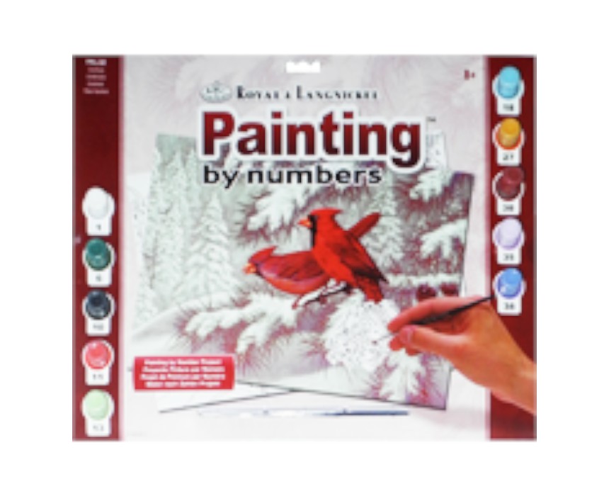 Cardinals Painting by Numbers