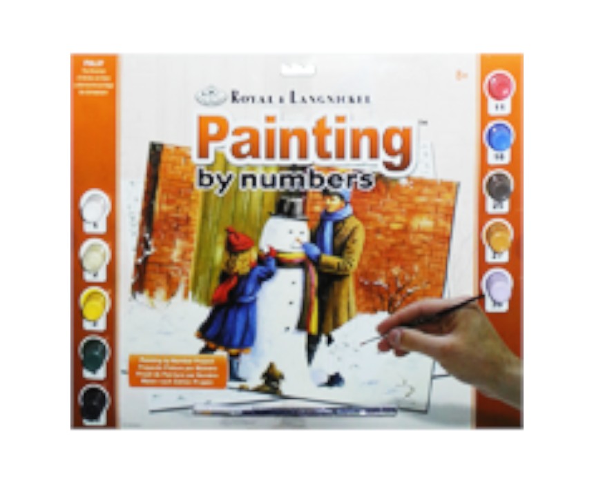 The Snowman Painting by Numbers