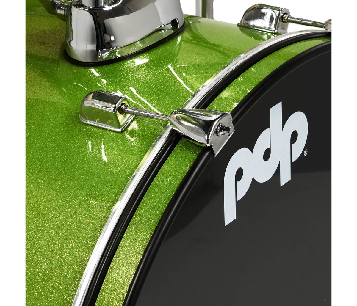 PDP CENTERstage 5-Piece Complete Drum Kit 22", Electric Green Sparkle