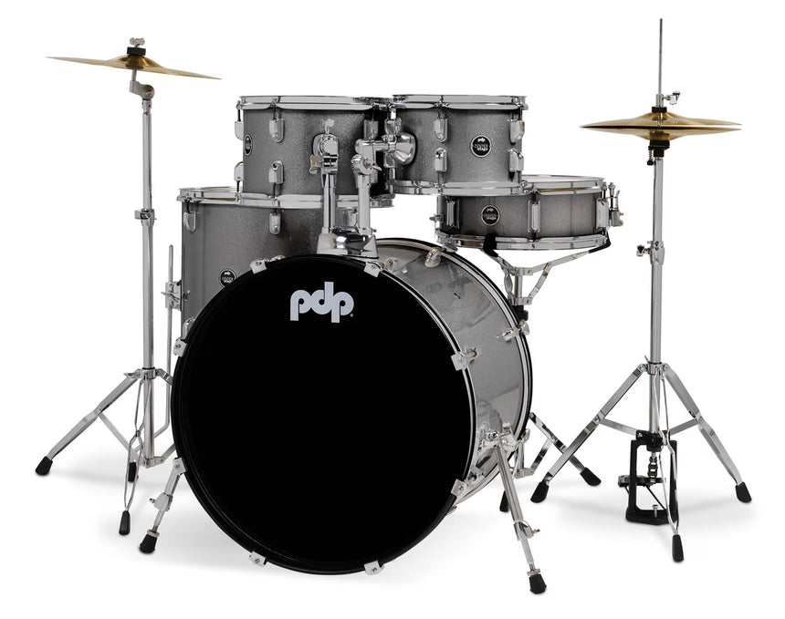 PDP CENTERstage 5-Piece Complete Drum Kit 22", Silver Sparkle