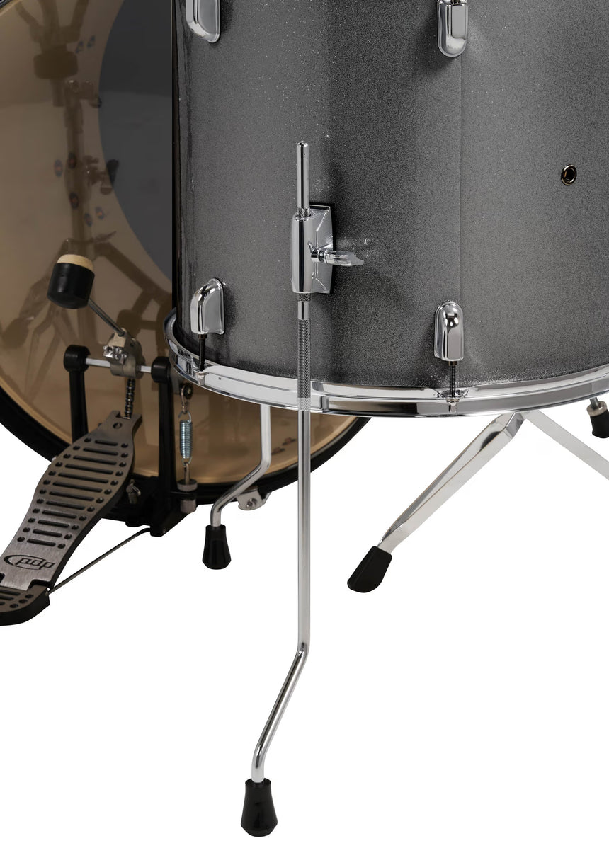 PDP CENTERstage 5-Piece Complete Drum Kit 22", Silver Sparkle
