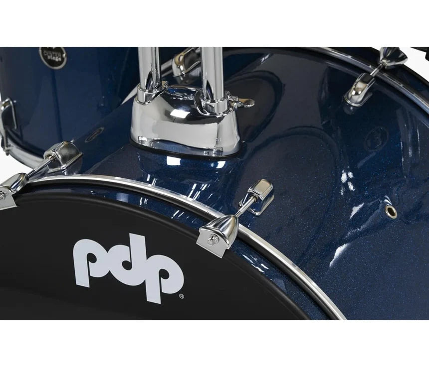 PDP CENTERstage 5-Piece Complete Drum Kit 22", Royal Blue Sparkle