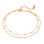 Dots Double Layer anklet