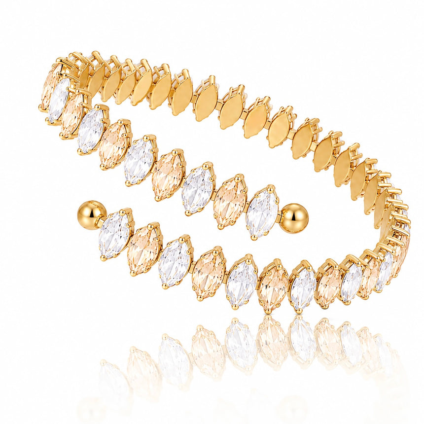 Stainless Steel Elastic Tennis Bracelet