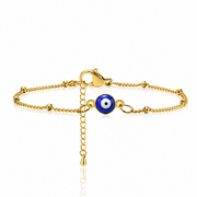 Minimal Blue Protection Eye Bracelet