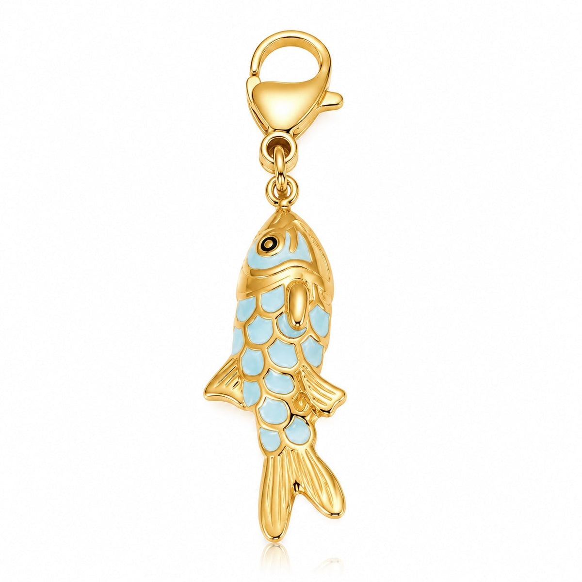 Blue Flow Fish Charm