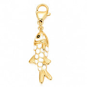 White Flow Fish Charm