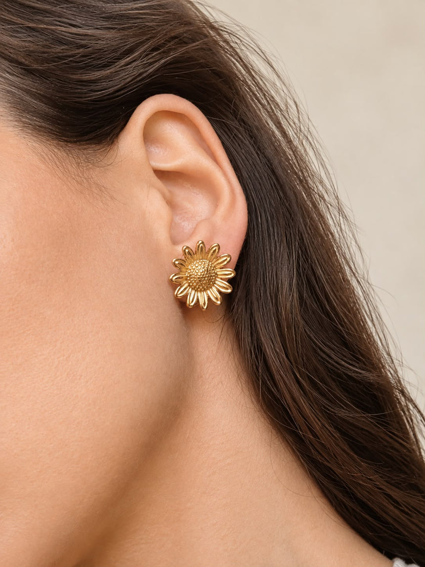 Sunflower Stud Earrings