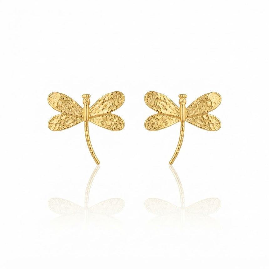 Dragonfly Earrings - Gold