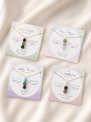 Healing Energy Crystals Natural Gemstones Necklace