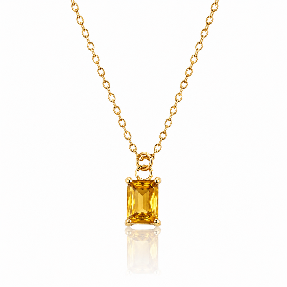 Golden Stone Necklace