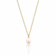 Minimal White Pearl Necklace
