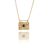 Green Egyptian Eye Necklace