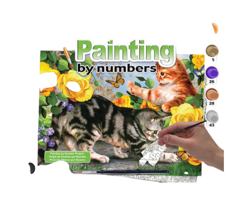 Kitten Play Painting by Numbers
