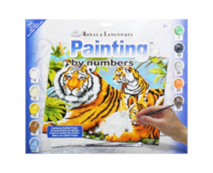 Tiger & Cups Painting by Numbers